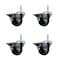 Service Caster 3 Inch Phenolic Wheel Swivel 58 Inch Threaded Stem Caster Set with Brake SCC SCC-TS20S314-PHS-PLB-58212-4 - alternate 1